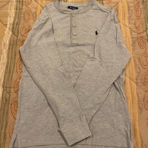 Polo Ralph Lauren Long Sleeve Grey Shirt Boys L(14-16)